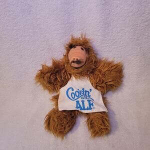 ALF Vintage Plush Chef Hand Puppet Burger King 1988 11" COOKIN' WITH ALF